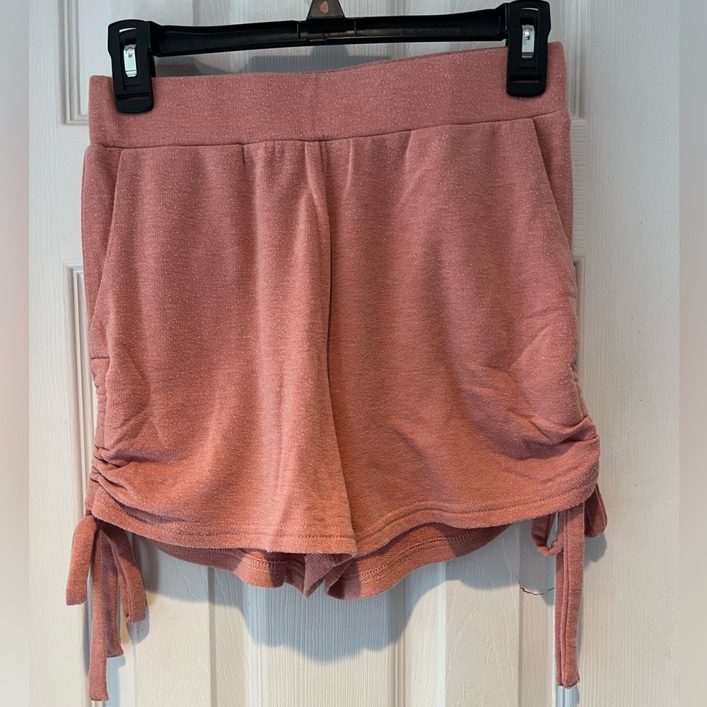 ILLA ILLA Pink Lounging Shorts with Ruched Sides